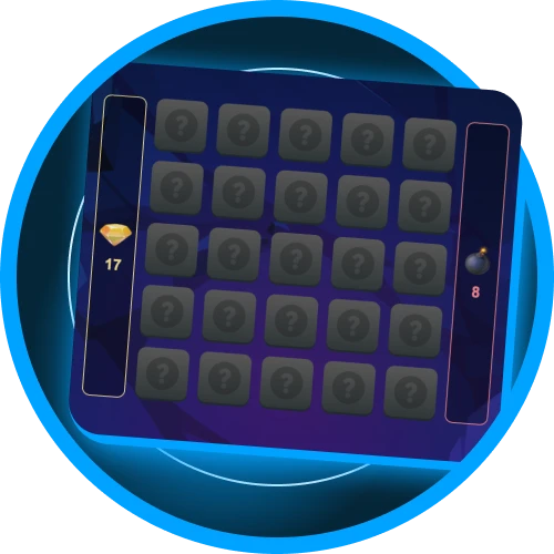 Change the settings for yourself in the games of Mines in the online casino 1win.