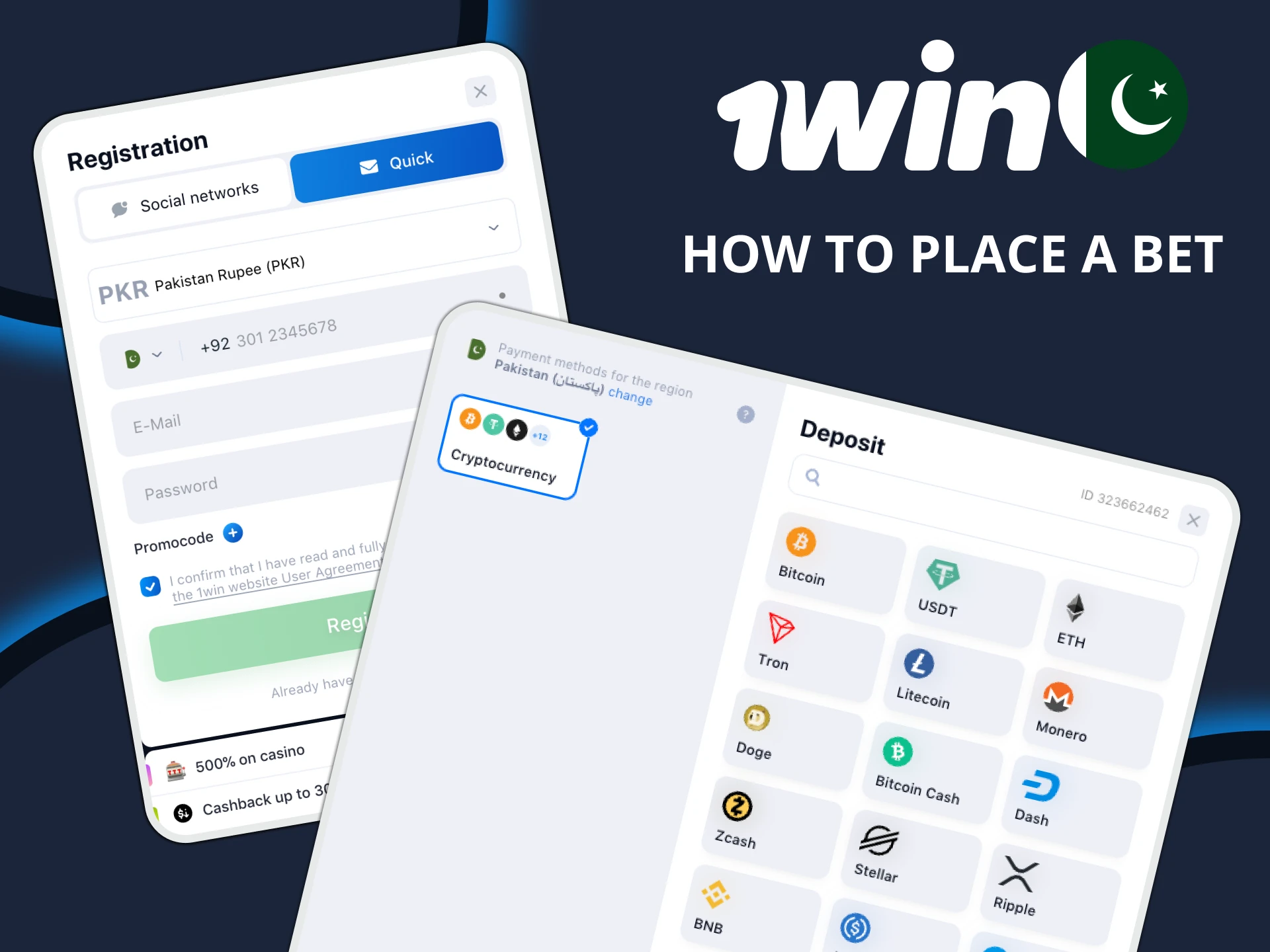 Learn easy betting steps on 1win.