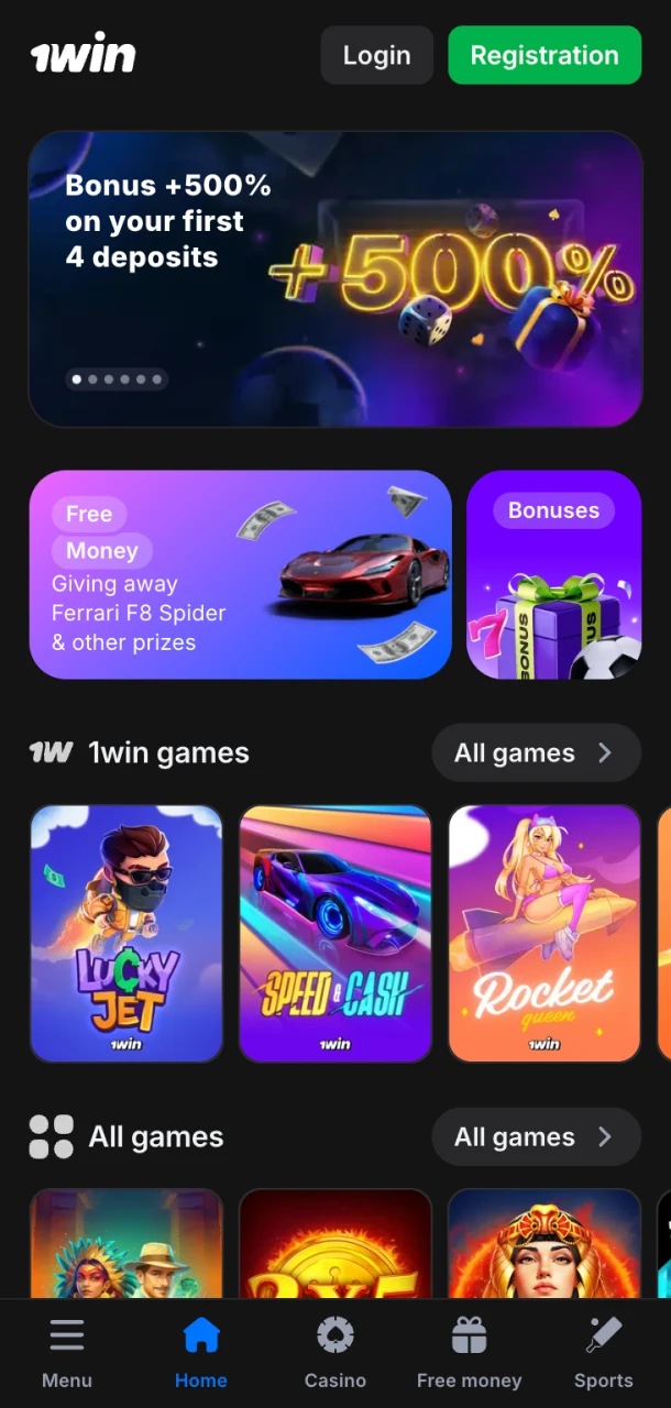 Explore the ultimate gaming world with 1Win.