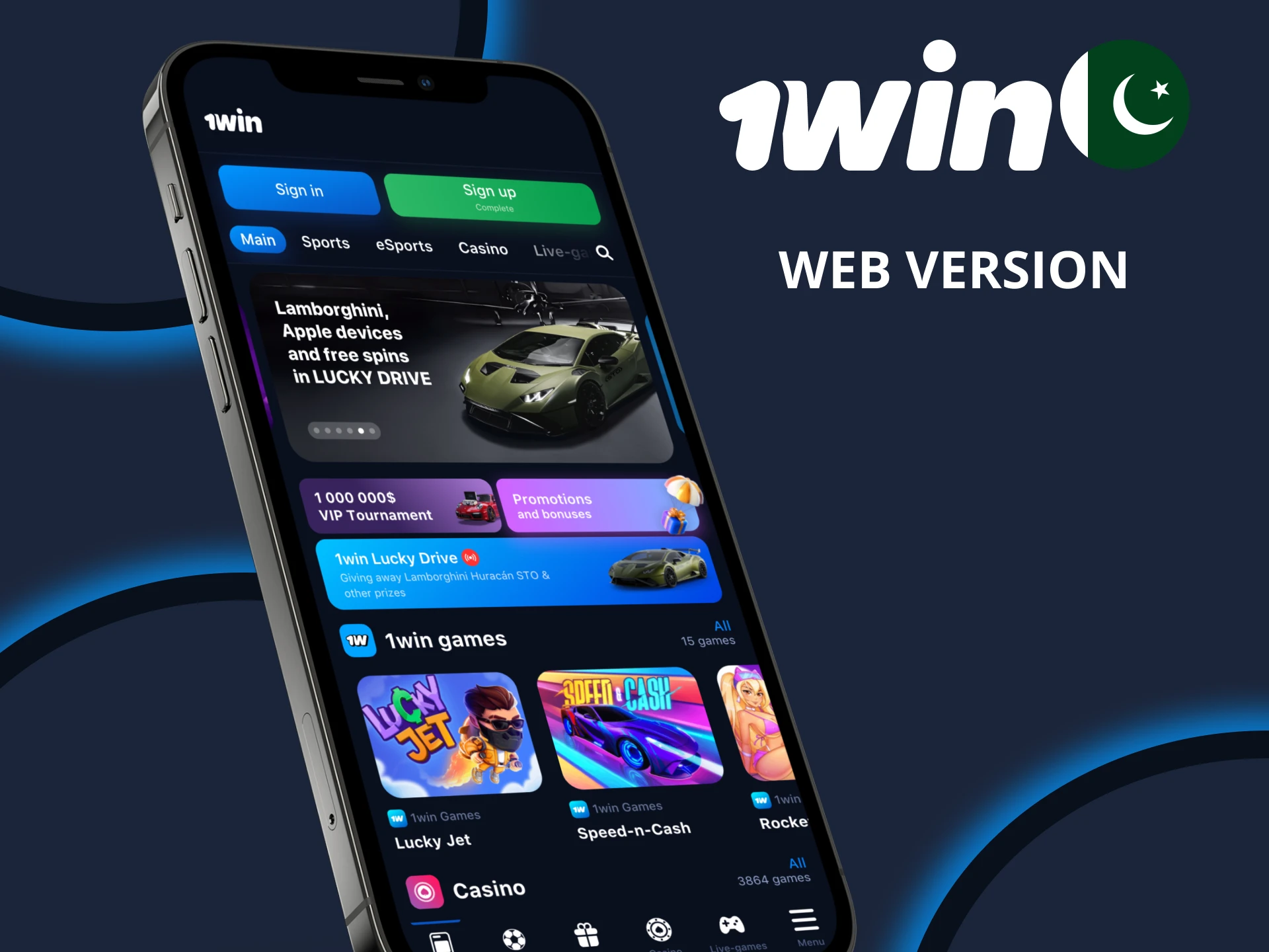 Access full casino fun via 1Win mobile site.